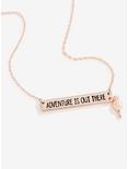 Disney Pixar Up Adventure Is Out There Rose Gold Bar Necklace, , hi-res