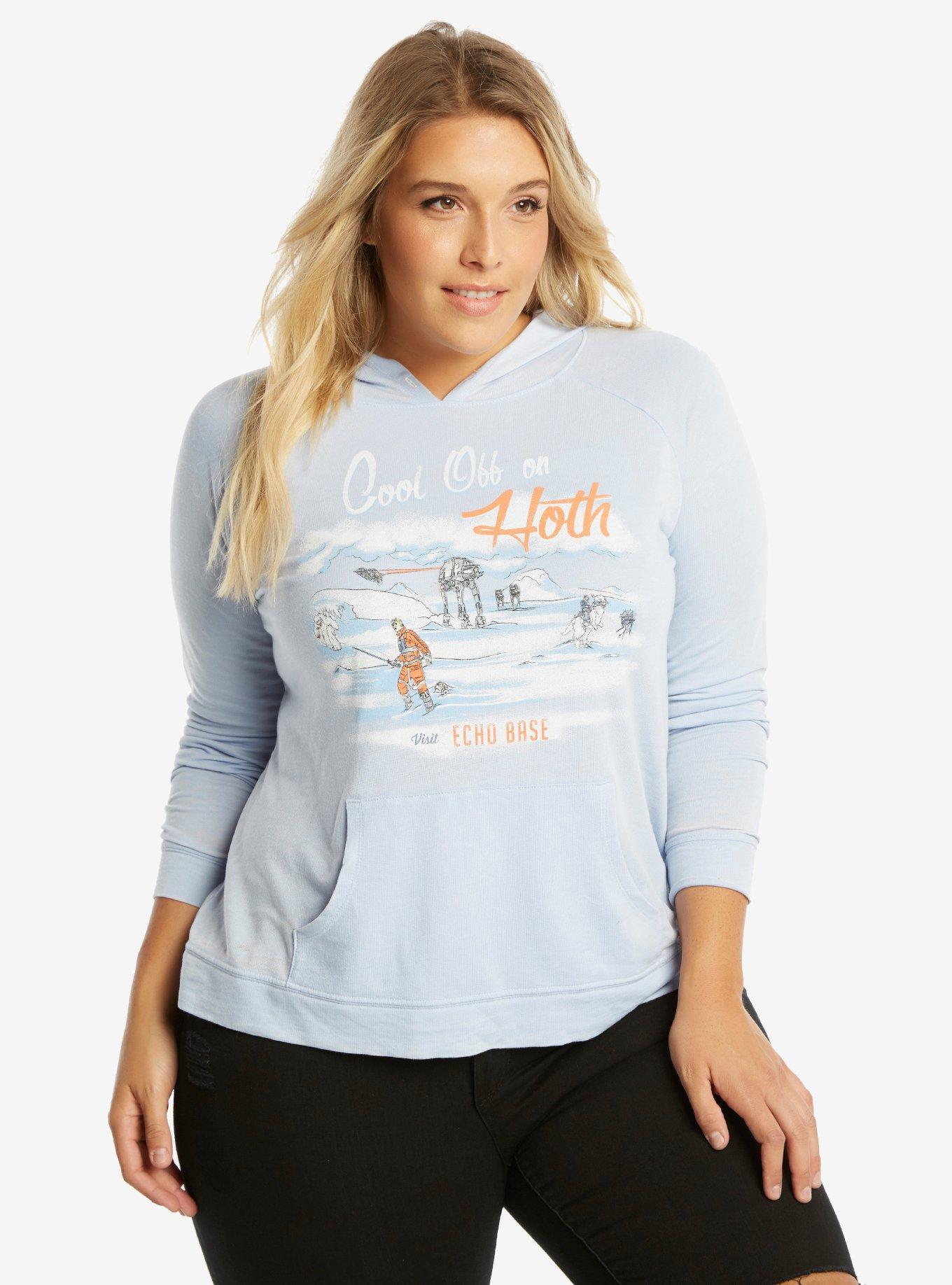 Star Wars Hoth Hoodie Plus Size, LIGHT BLUE, hi-res