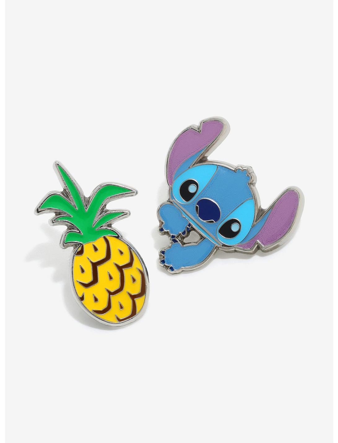 Disney Lilo & Stitch Pineapple Stack Enamel Pin Set, , hi-res