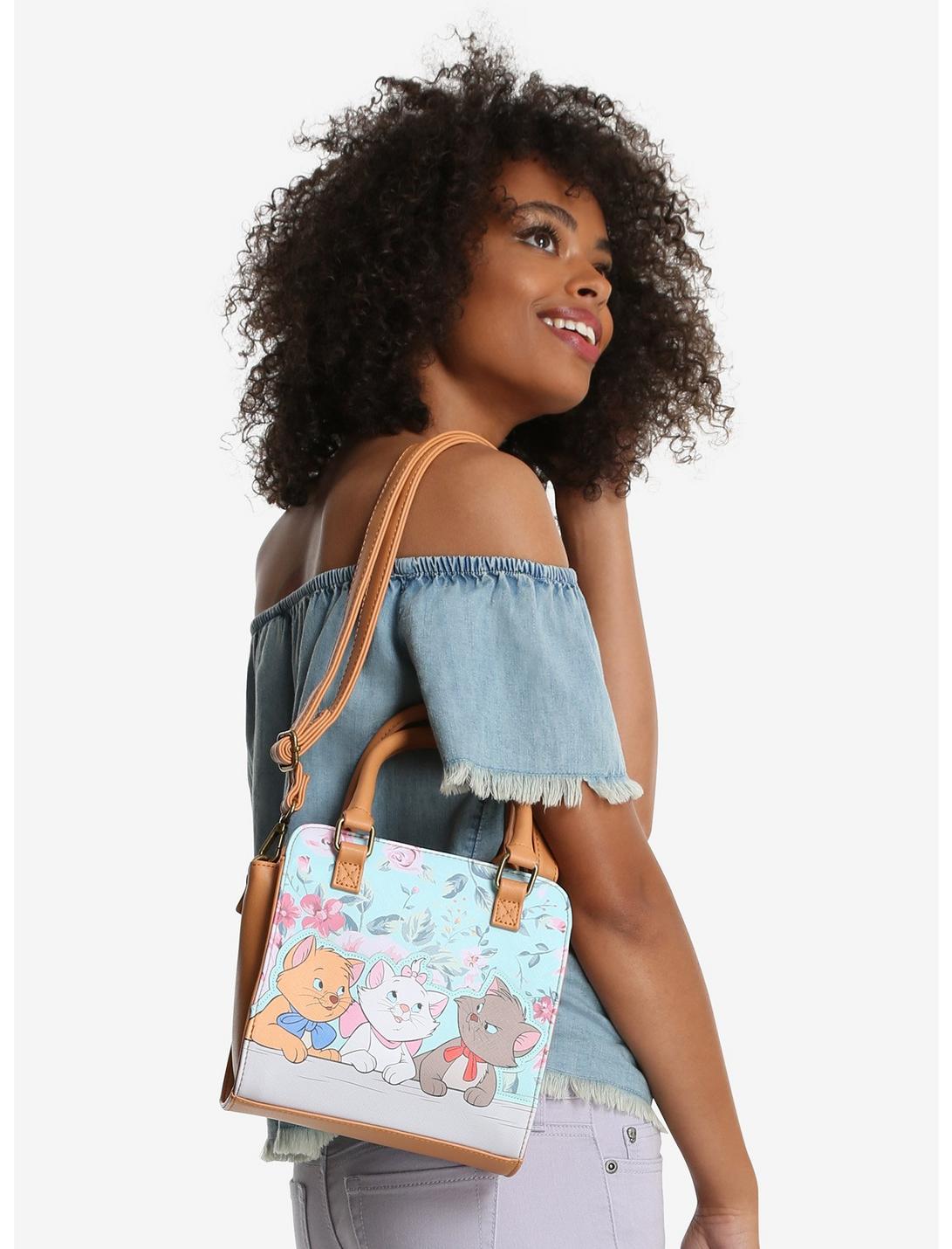 Loungefly Disney The Aristocats Floral Applique Crossbody Bag - BoxLunch Exclusive, , hi-res