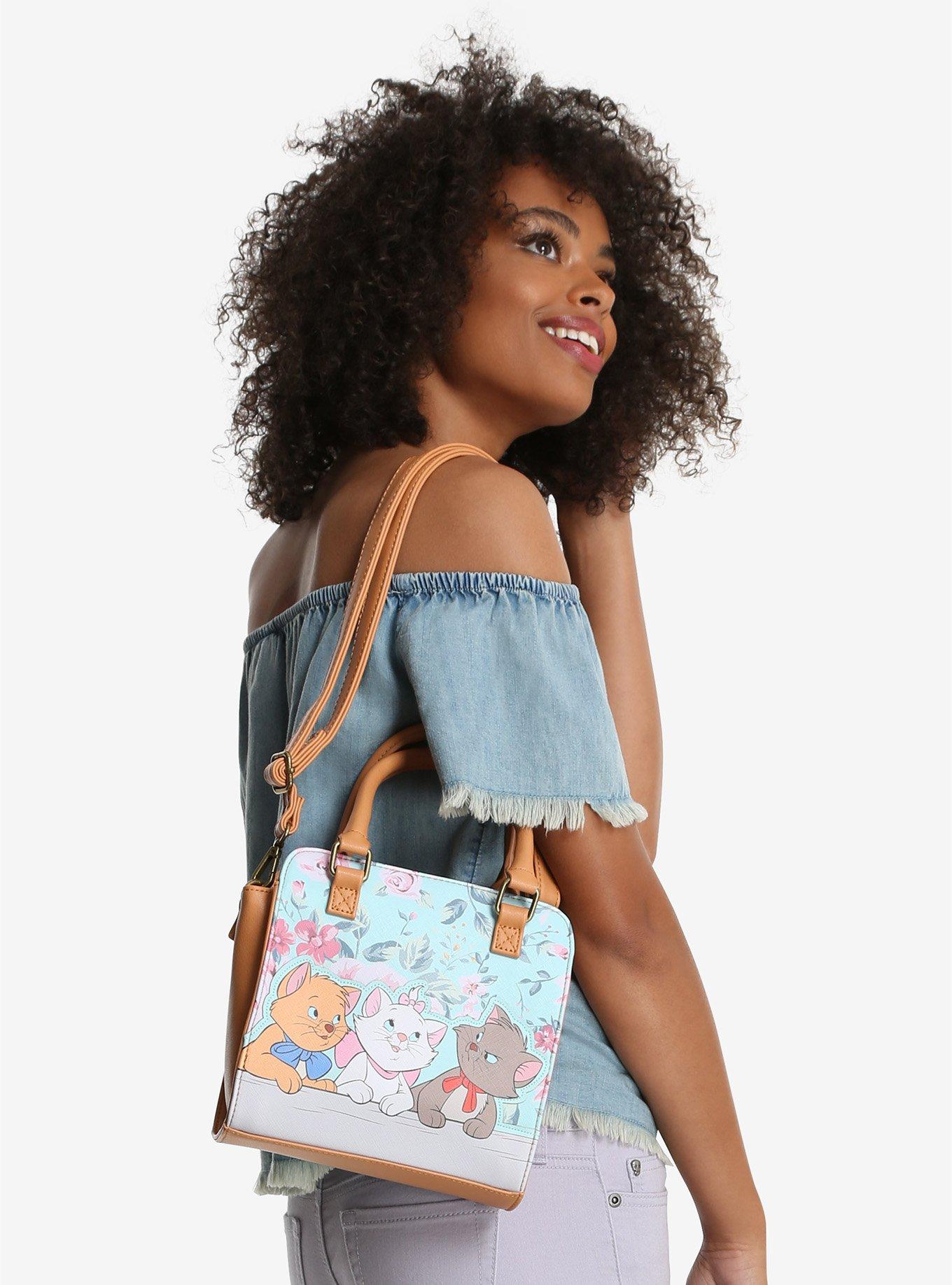 Loungefly Disney The Aristocats Floral Applique Crossbody Bag - BoxLunch Exclusive, , hi-res