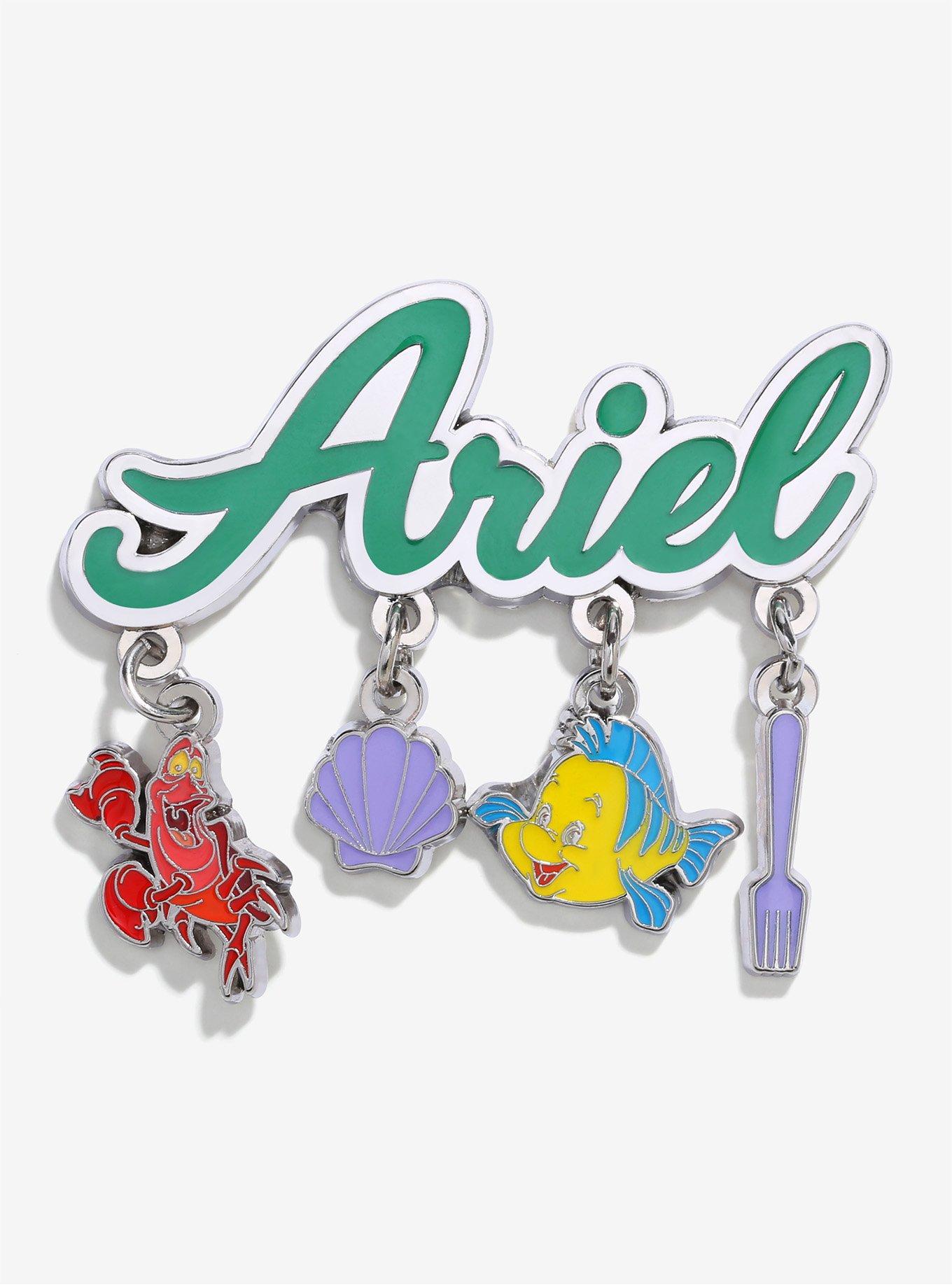 Disney The Little Mermaid Ariel Charm Enamel Pin, , hi-res