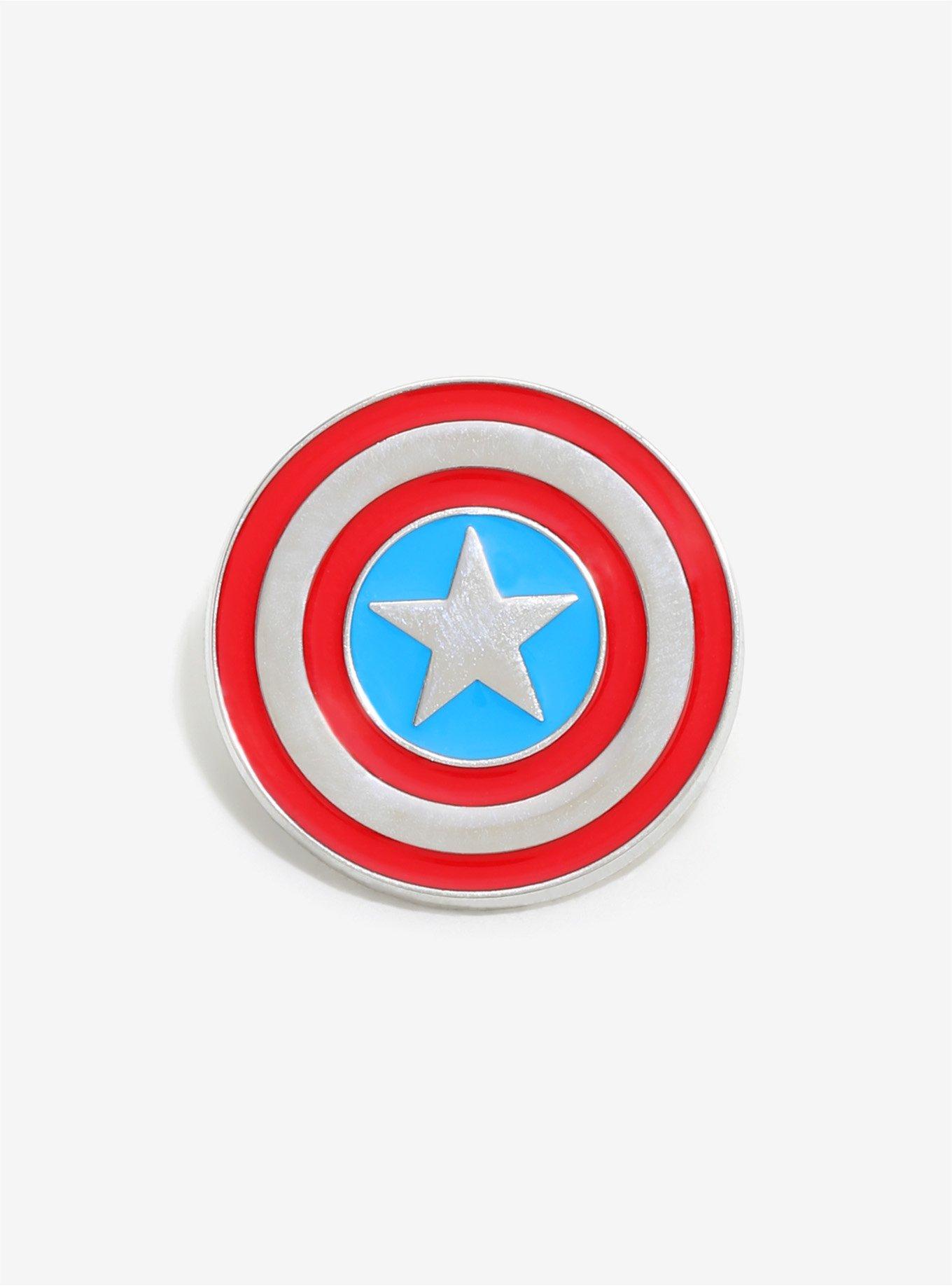 Marvel Captain America Shield Enamel Pin | BoxLunch