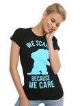 Disney Monsters, Inc. Sully We Scare Because We Care BFF Girls T-Shirt, BLACK, hi-res