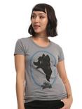 Disney The Fox And The Hound Tod Portrait Girls T-Shirt, HEATHER GREY, hi-res