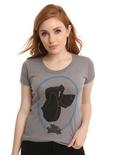 Disney The Fox And The Hound Copper Portrait Girls T-Shirt, HEATHER GREY, hi-res