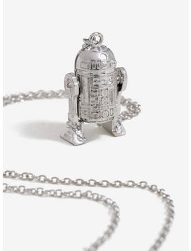 Plus Size Love And Madness Star Wars Silver R2-D2 Long Necklace, , hi-res