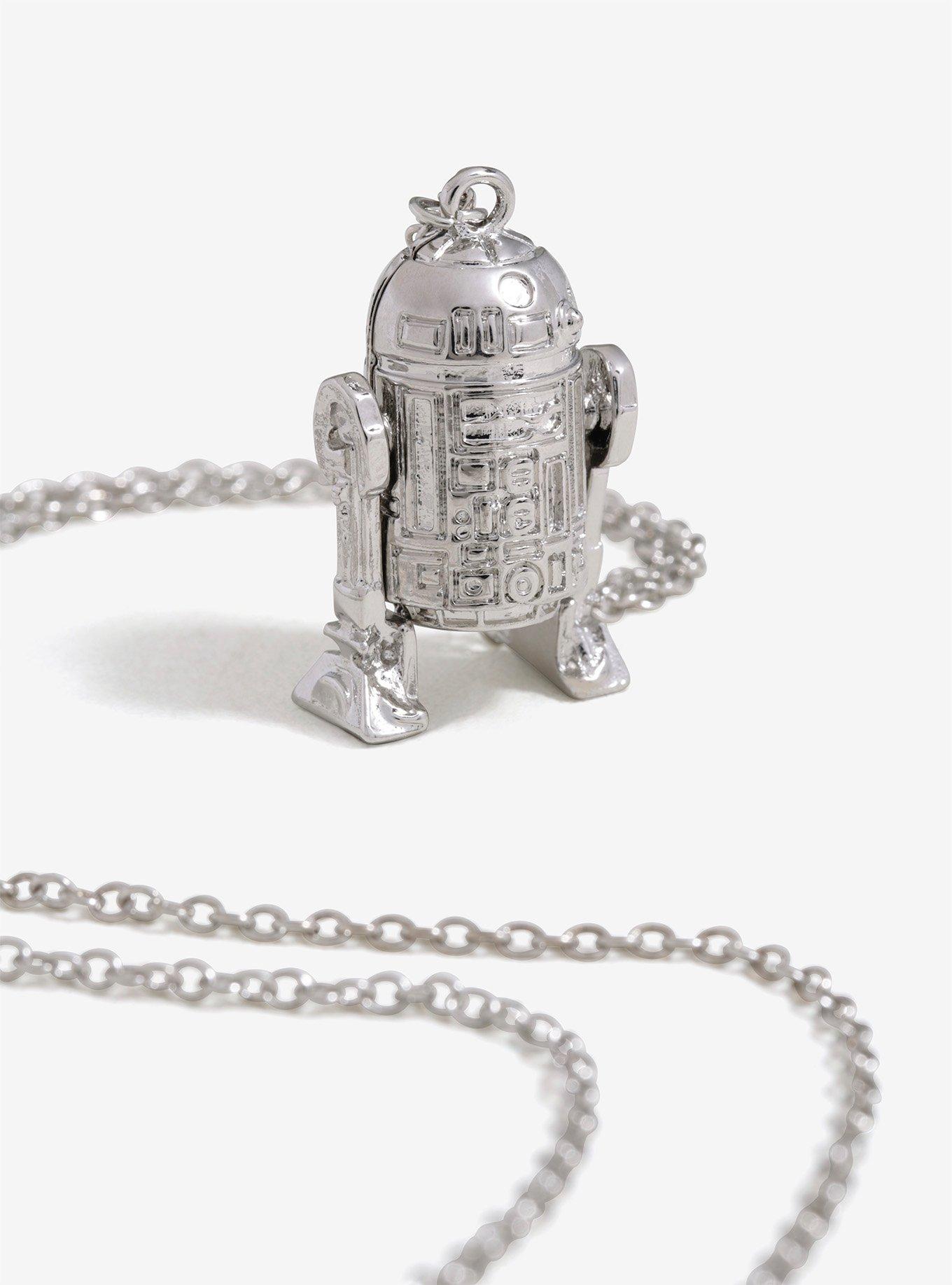 Love And Madness Star Wars Silver R2-D2 Long Necklace, , hi-res