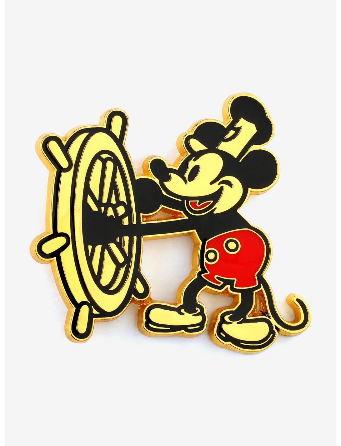 Disney Mickey Mouse Steamboat Willie Enamel Pin, , hi-res