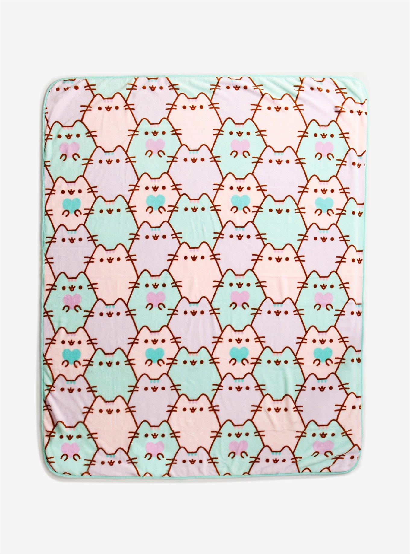 Pusheen Allover Print Throw Blanket, , hi-res