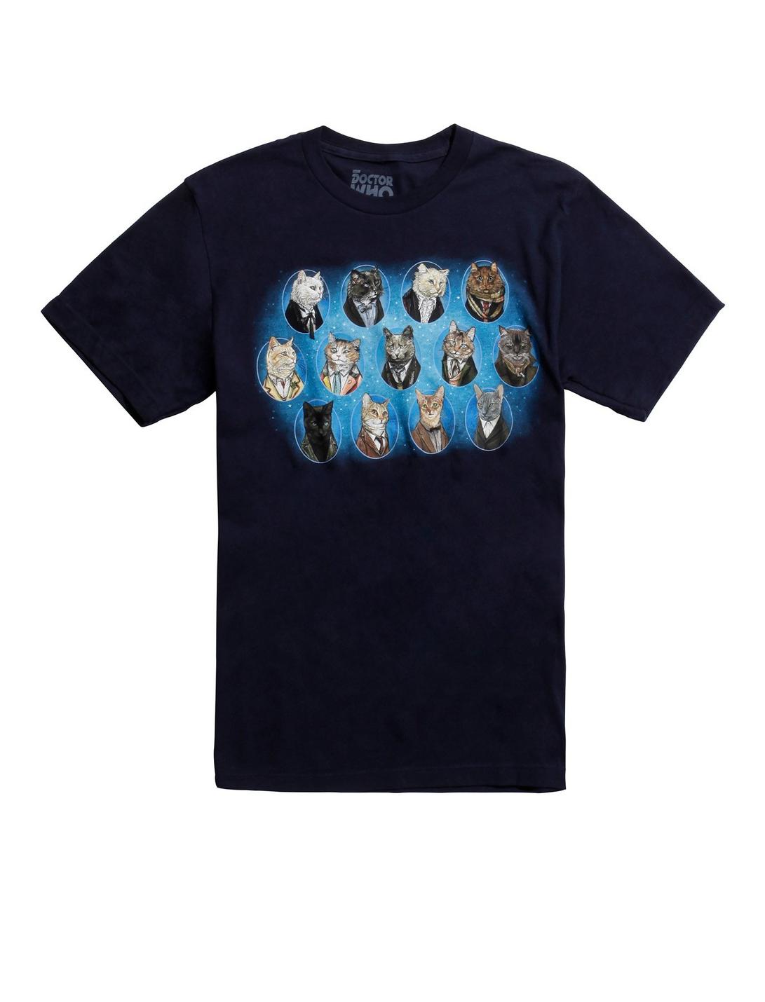 Dr Who Doctor Mew Portrait T-Shirt, BLUE, hi-res