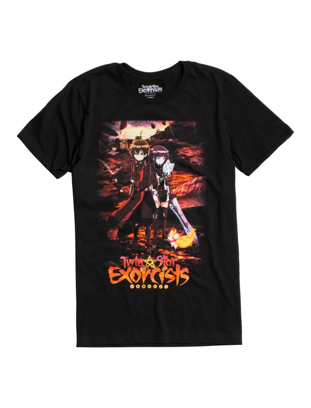 Twin Star Exorcists Duo Poster T-Shirt, BLACK, hi-res