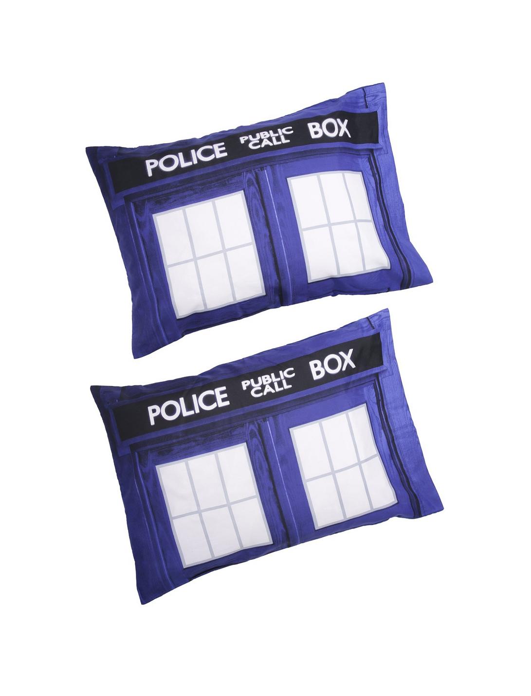 Doctor Who TARDIS Pillow Cases 2 Pack, , hi-res