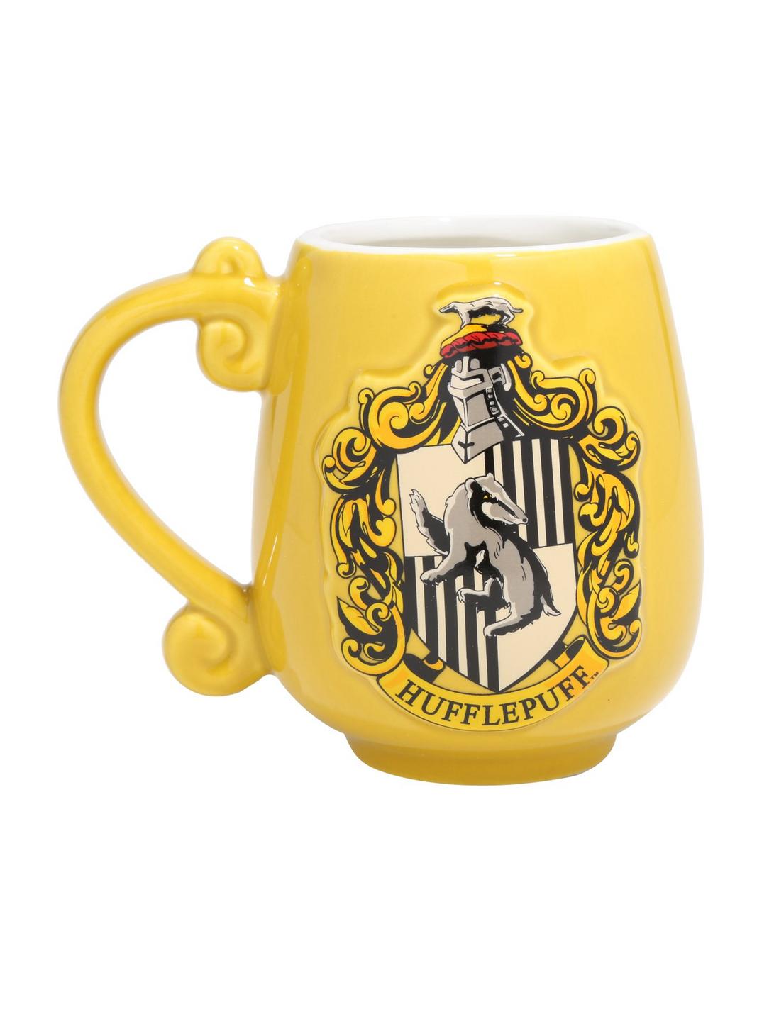 Harry Potter Hufflepuff Crest Oval Mug, , hi-res