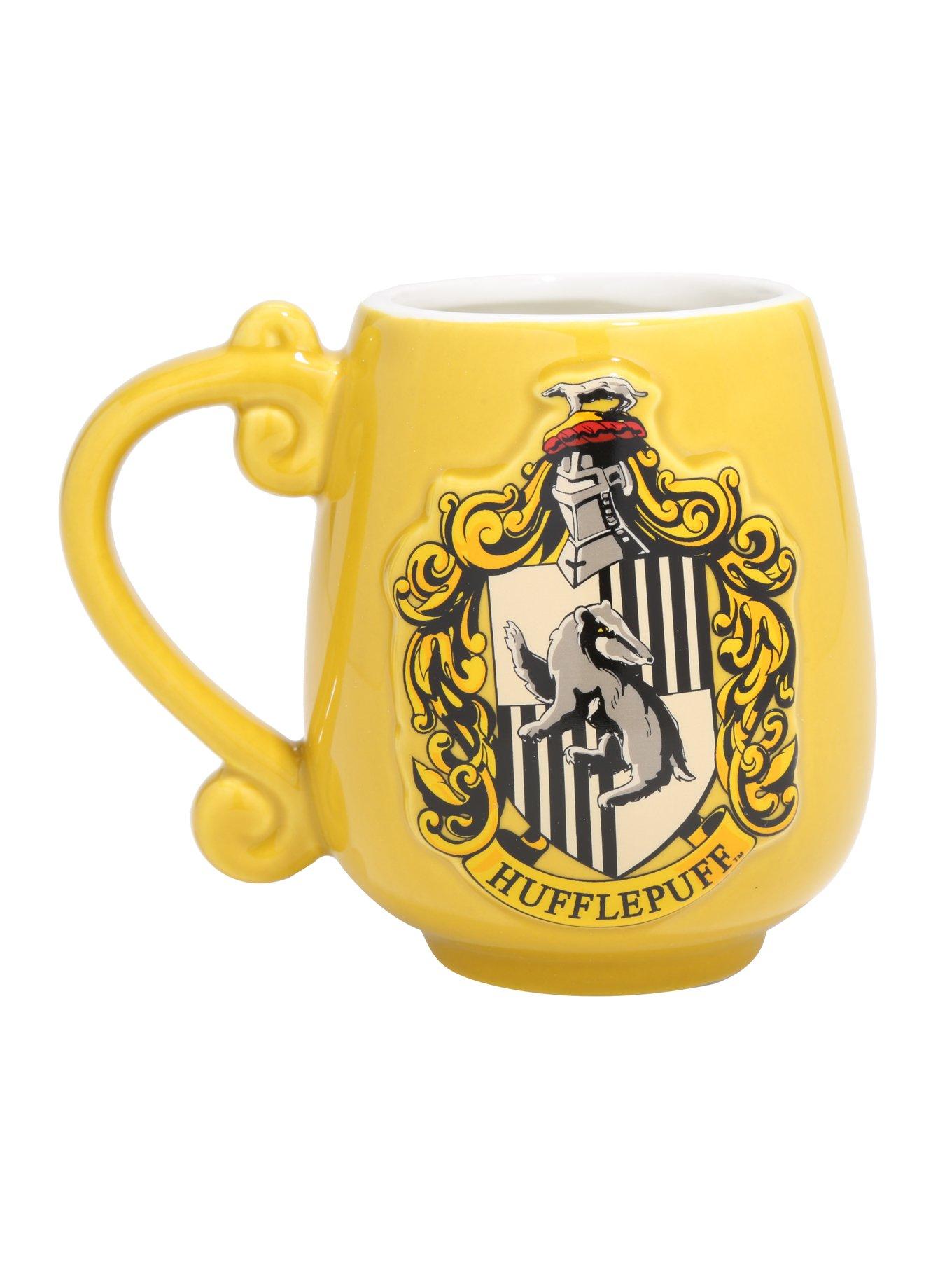 Harry Potter Hufflepuff Crest Oval Mug, , hi-res