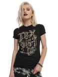 Sex Pistols Plaid Zipper T-Shirt, BLACK, hi-res
