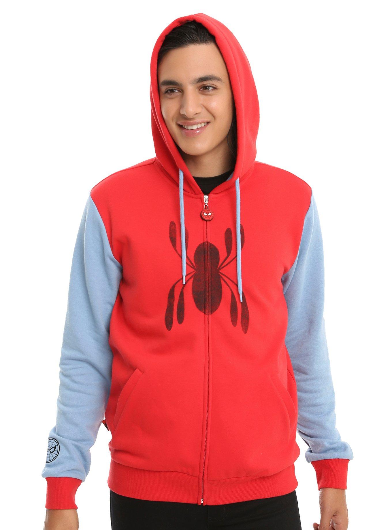 spider man sweatshirt hot topic