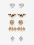 DC Comics Justice League Silver & Gold Earring Set - BoxLunch Exclusive, , hi-res
