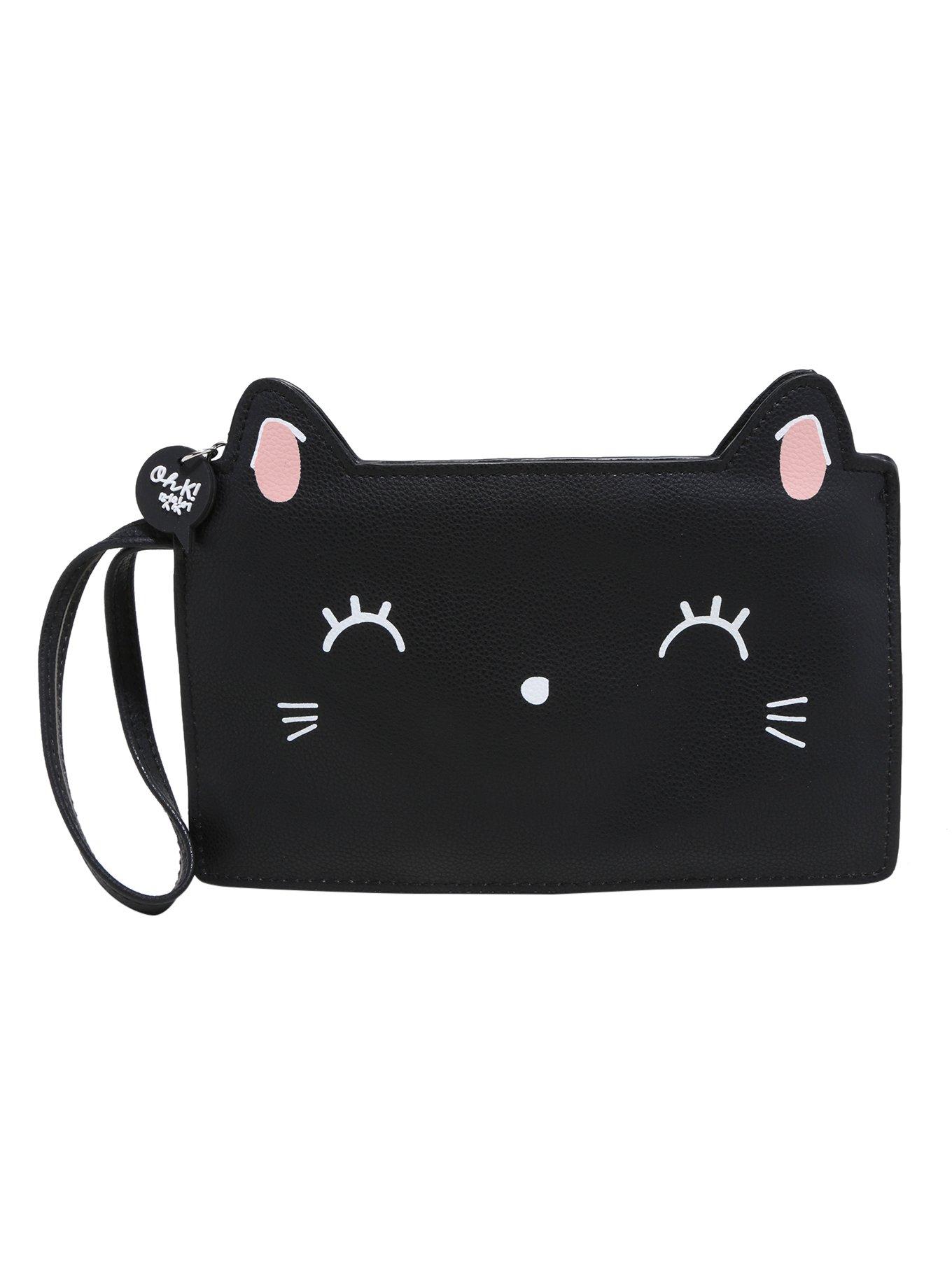 Black Cat Makeup Bag, , hi-res