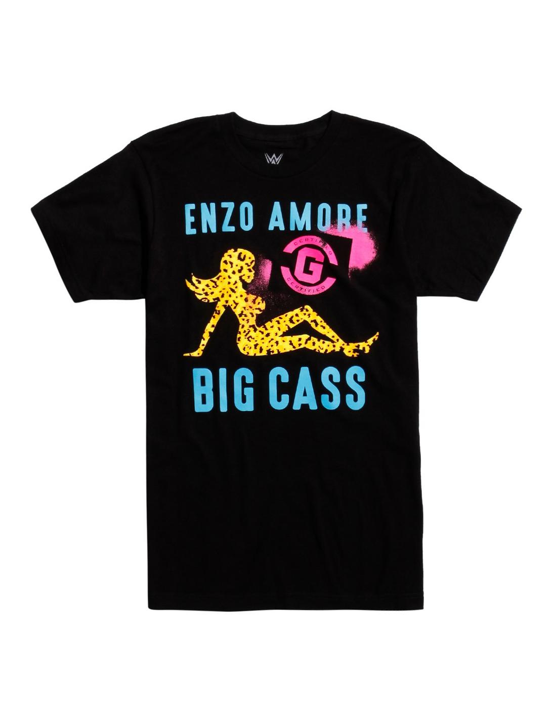 WWE Enzo & Big Cass Mudflap Girl T-Shirt, BLACK, hi-res