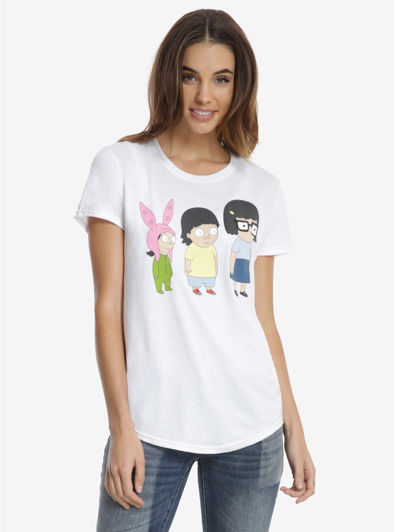 Bob's Burgers Kids Womens Tee, WHITE, hi-res
