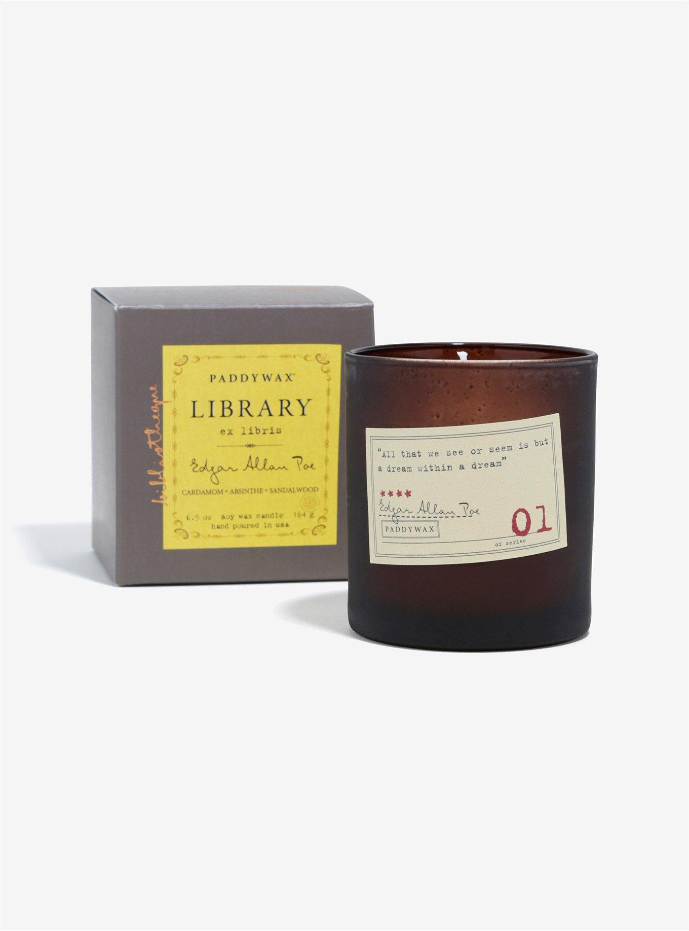 Paddywax Edgar Allen Poe Library Candle, , hi-res