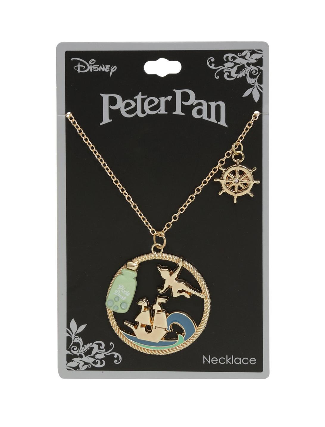 Disney Peter Pan Story Frame Pendant Necklace, , hi-res