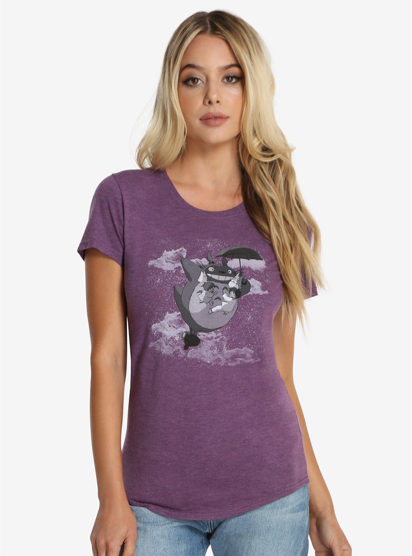 Her Universe Studio Ghibli My Neighbor Totoro Umbrella Flight Tee, PURPLE, hi-res