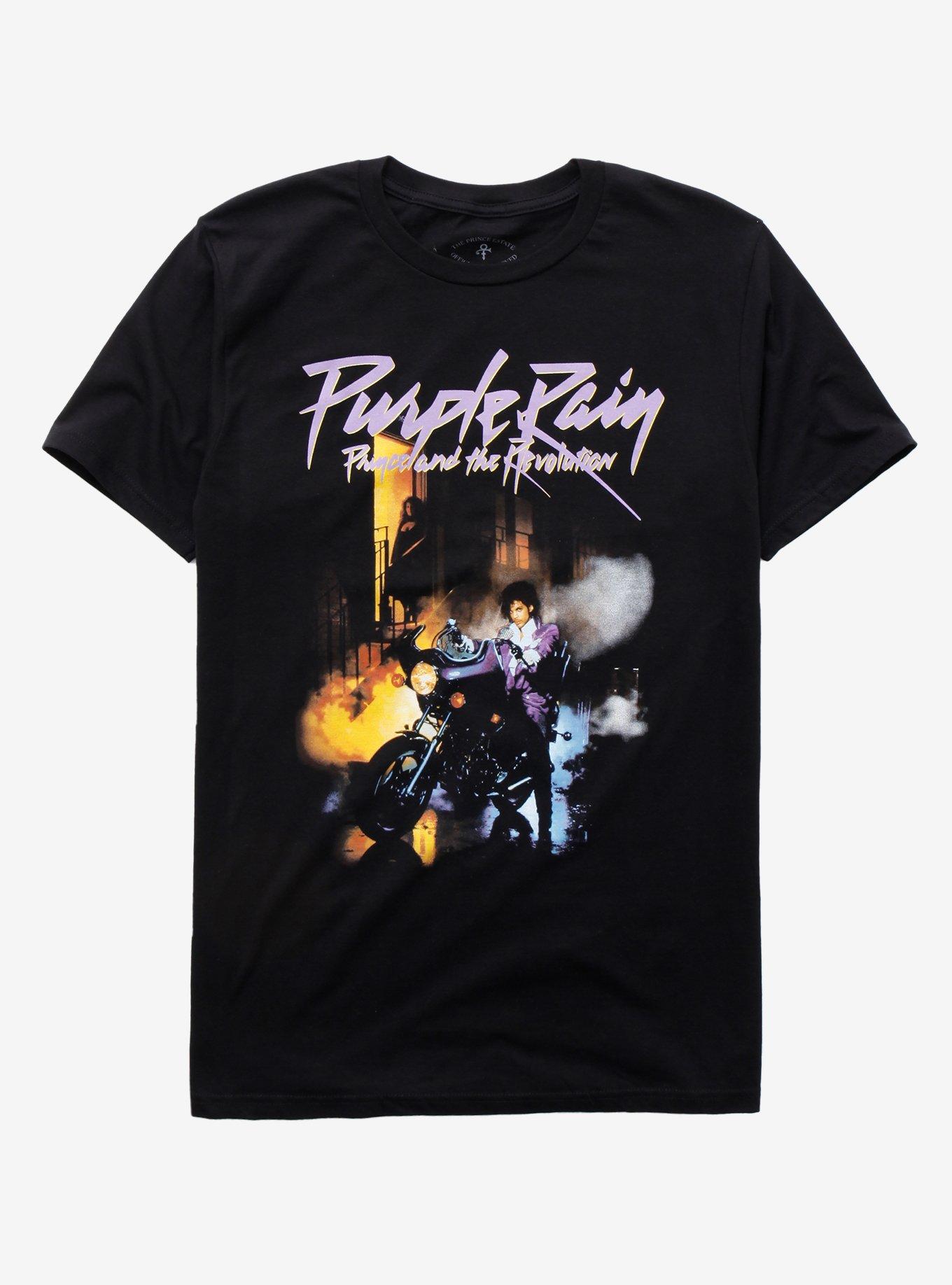 Womens Prince Purple Rain Tee - Purple / Tie Dye