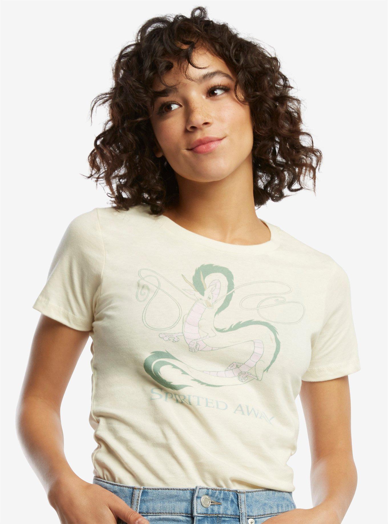 Studio Ghibli Spirited Away Haku Dragon T-Shirt, BEIGE IKAT, hi-res