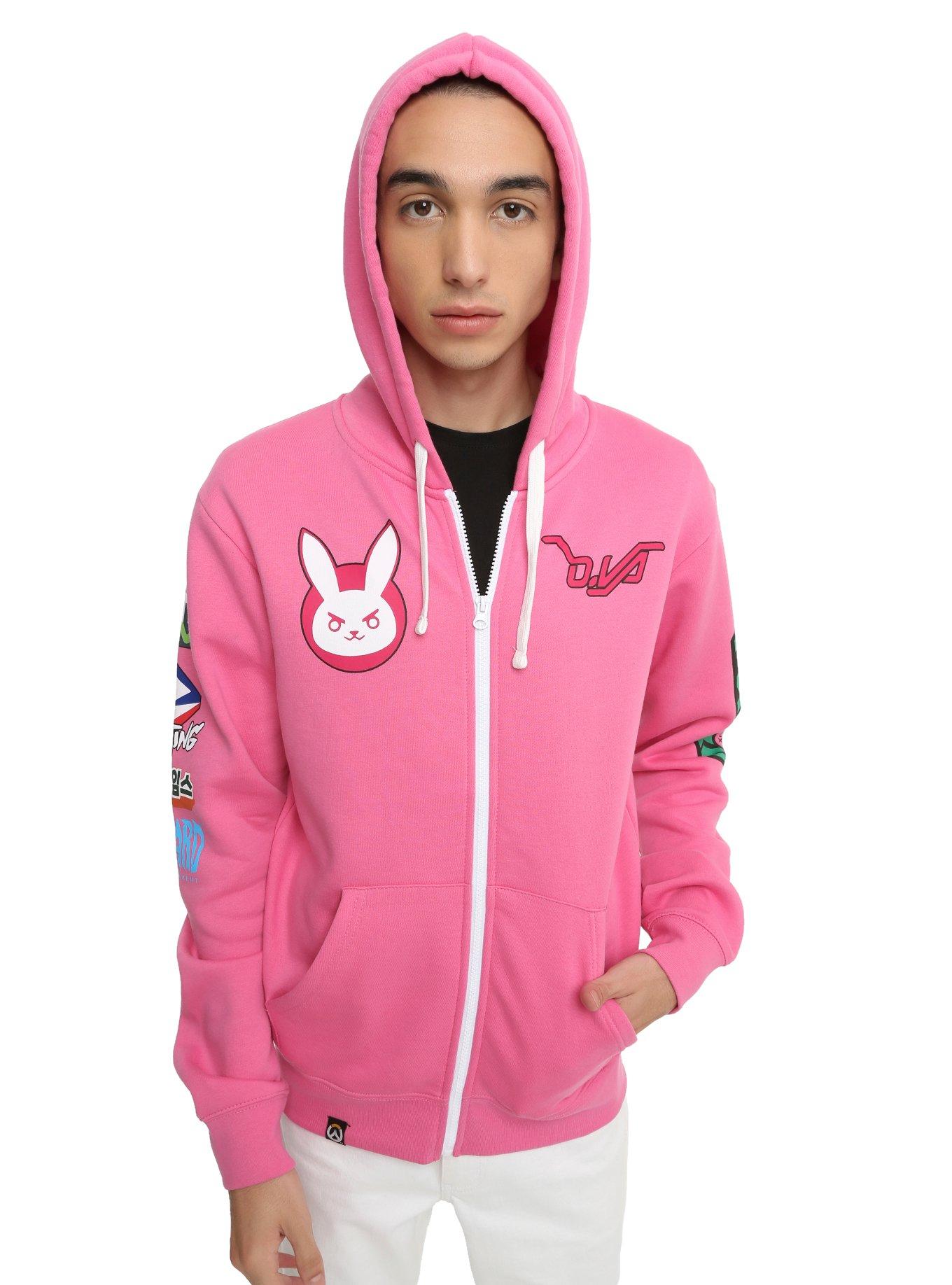 J!NX Overwatch D.Va Nerf This Ultimate Hoodie, PINK, hi-res