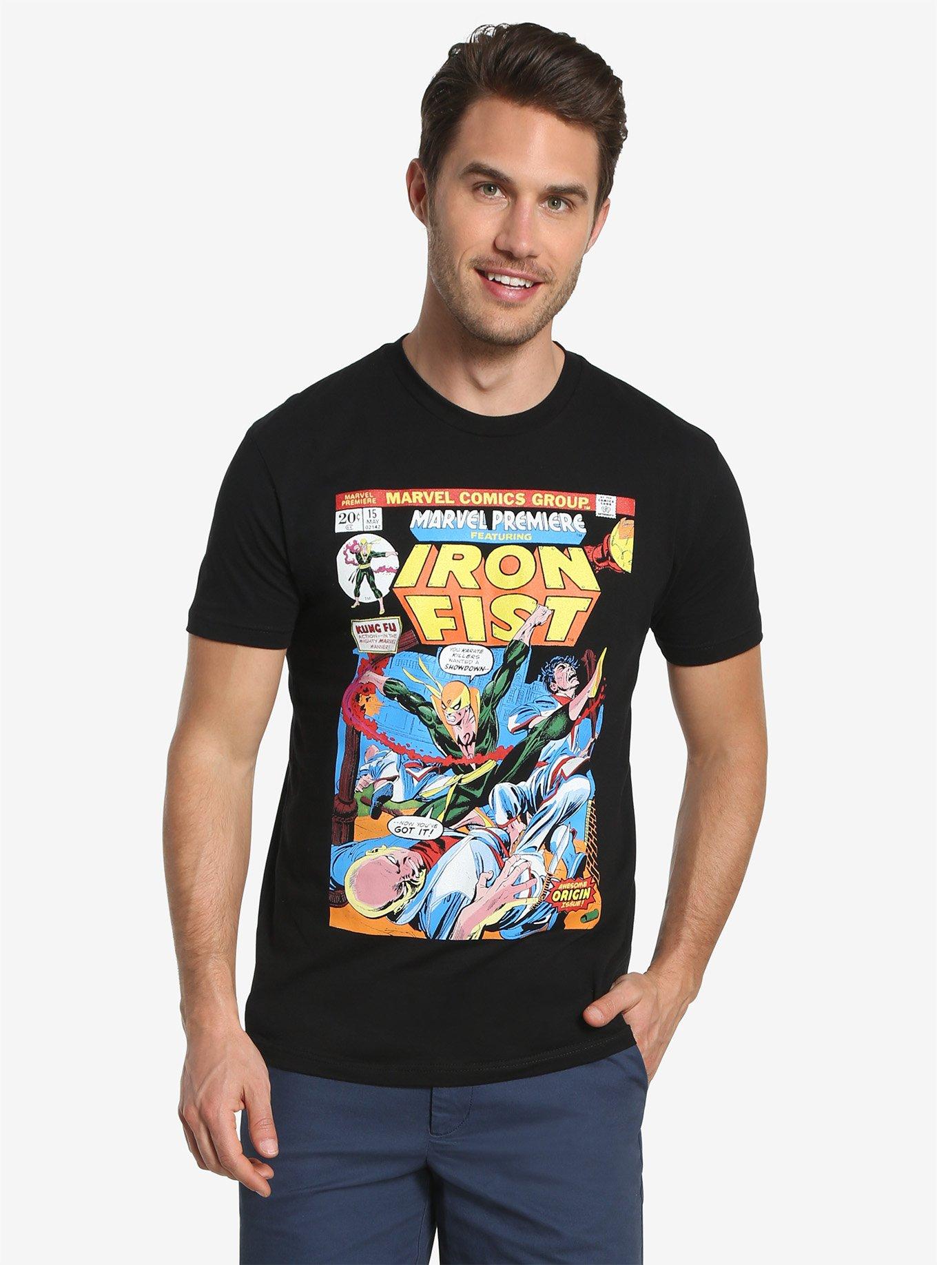 Marvel Iron Fist Cover Art T-Shirt, EMERALD, hi-res