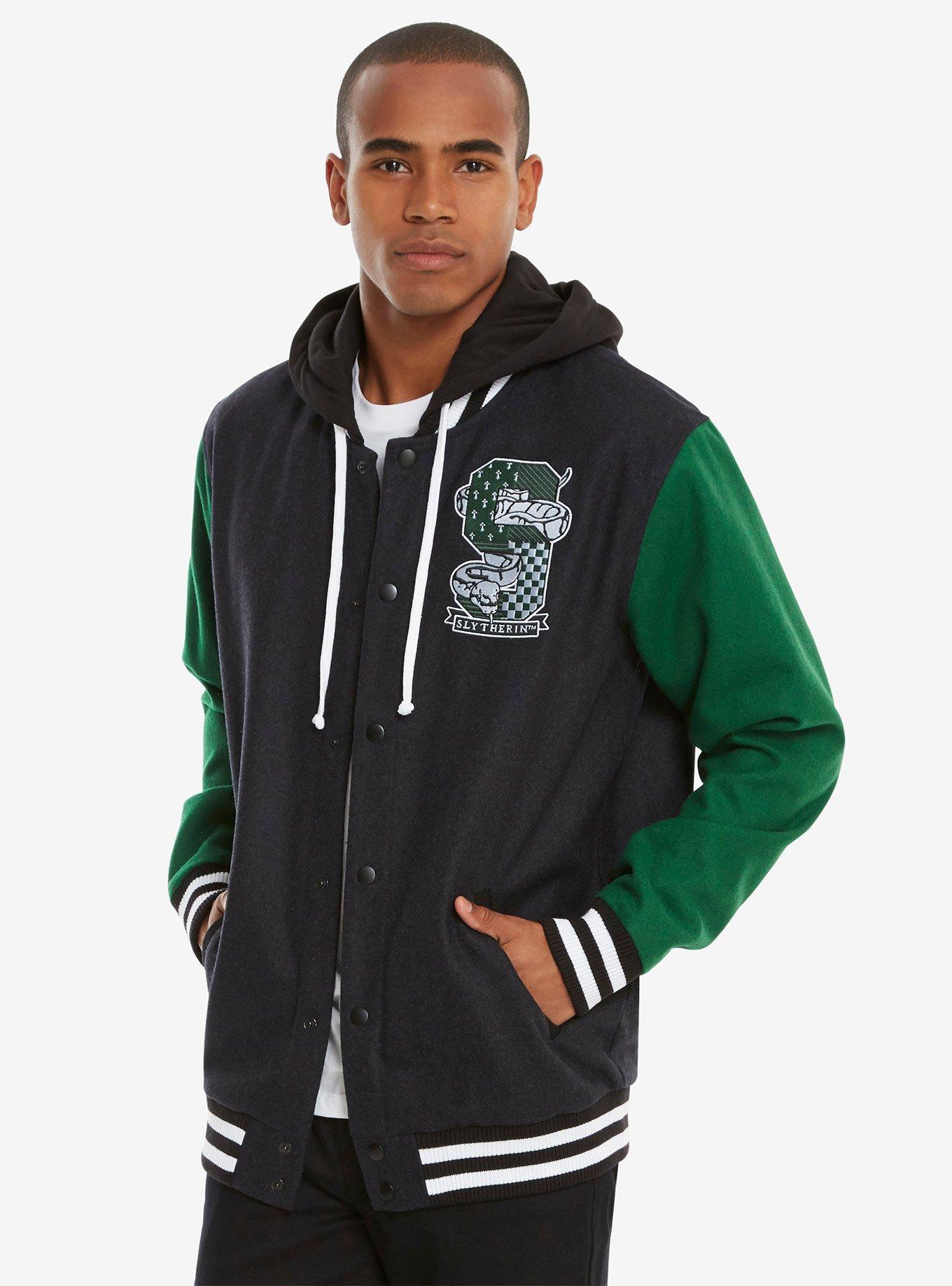 Harry Potter Slytherin Varsity Jacket BoxLunch Exclusive BoxLunch