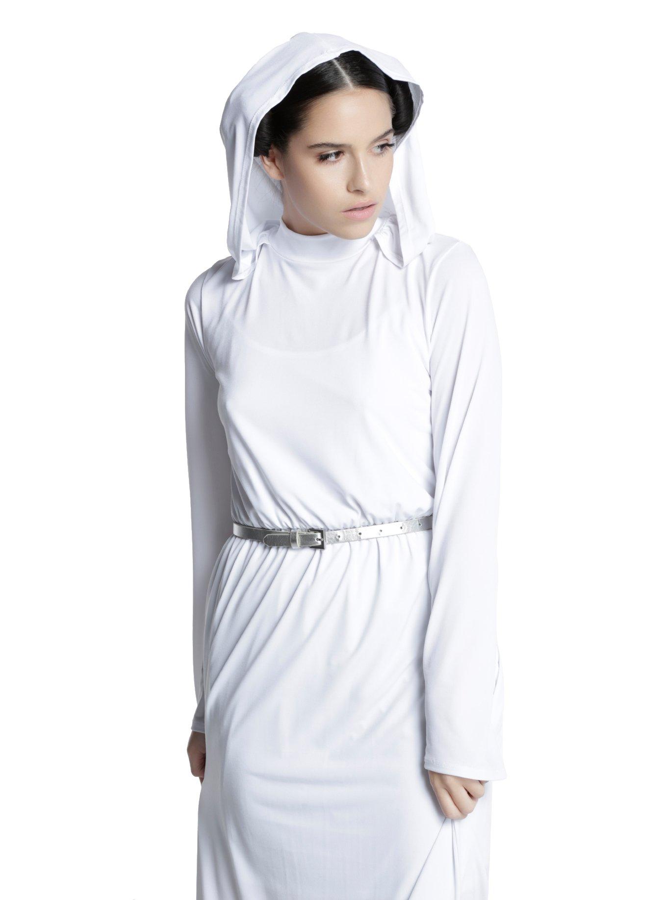 Her Universe Star Wars Princess Leia White Cosplay Gown, WHITE, hi-res
