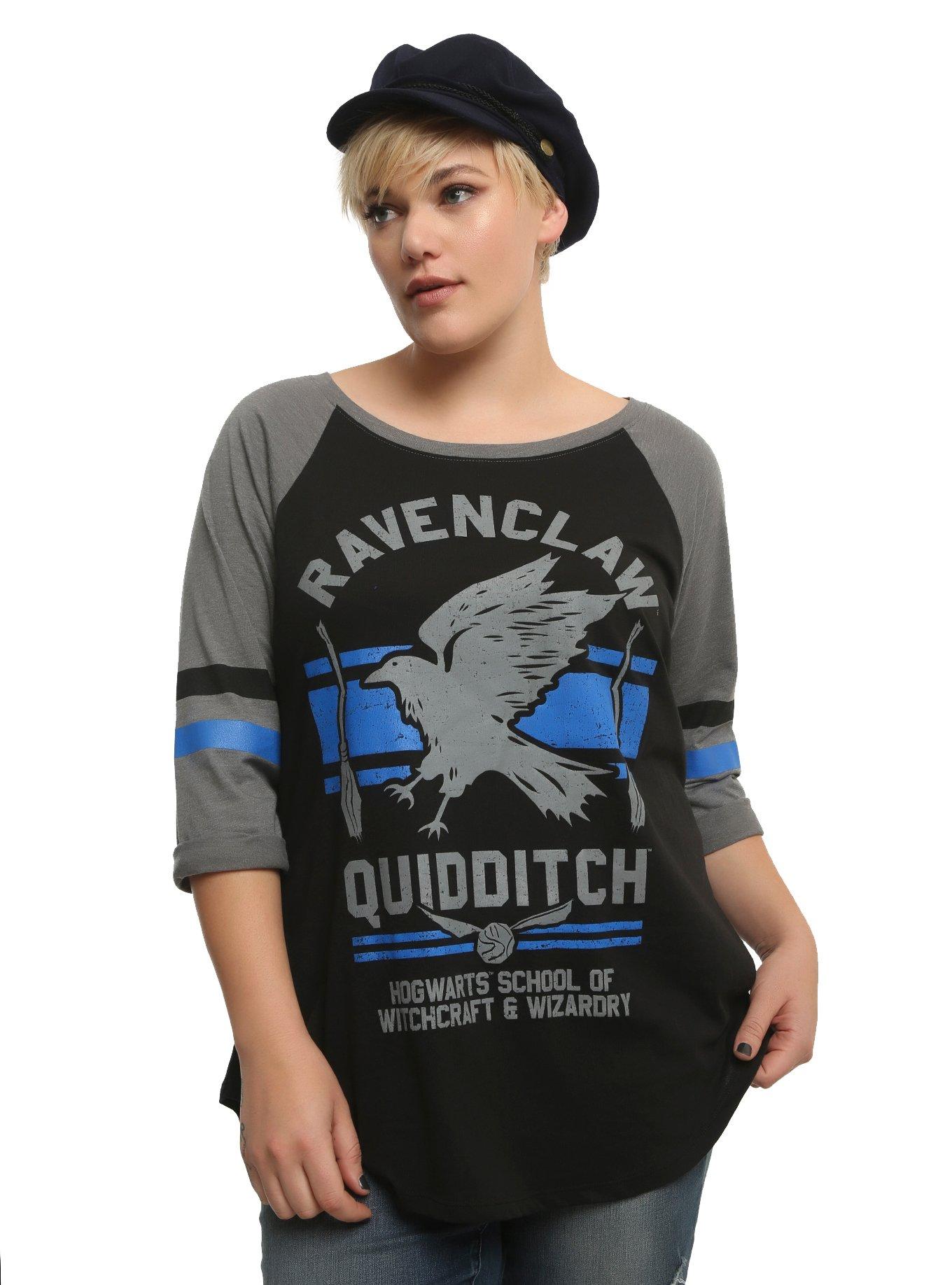 Harry Potter Ravenclaw Quidditch Team Captain Girls Raglan Plus Size, BLACK, hi-res