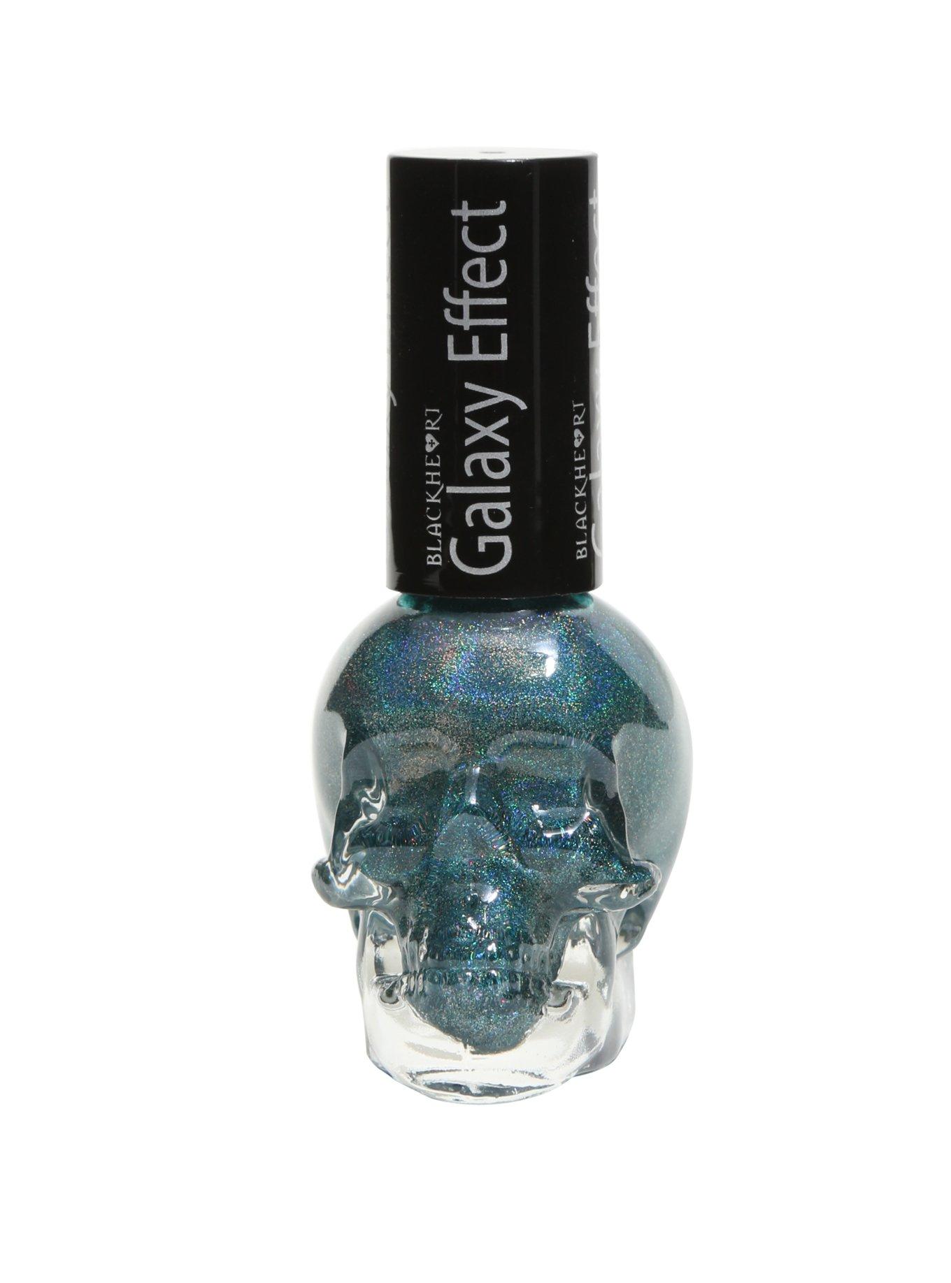 Blackheart Beauty Teal Galaxy Effect Nail Polish, , hi-res