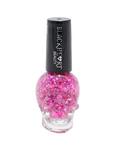 Blackheart Beauty Hot Pink Glitter Splatter Nail Polish, , hi-res