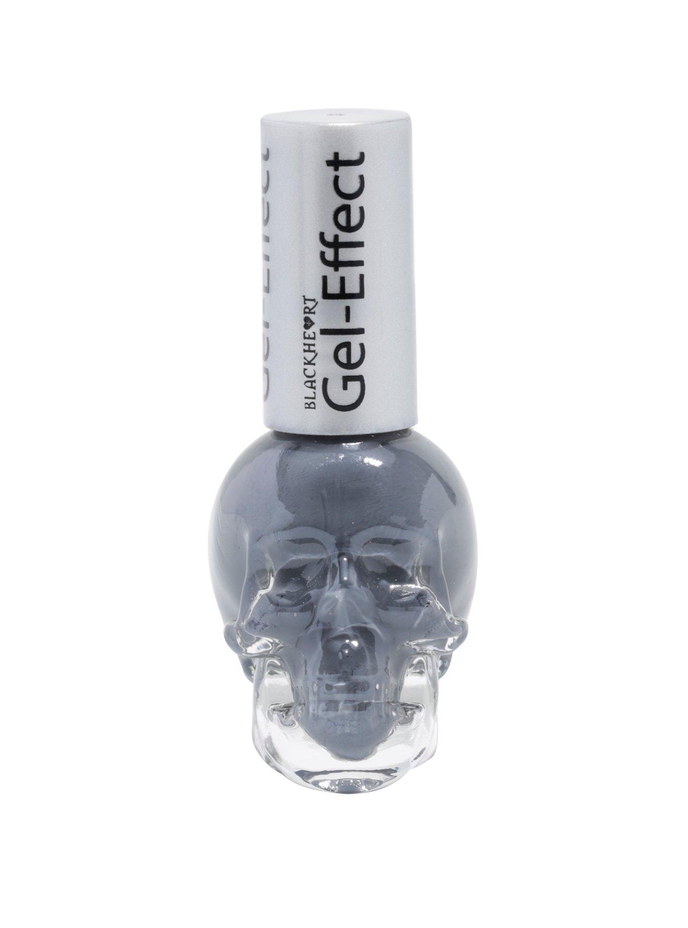 Blackheart Beauty Ash Grey Gel Effect Nail Polish, , hi-res