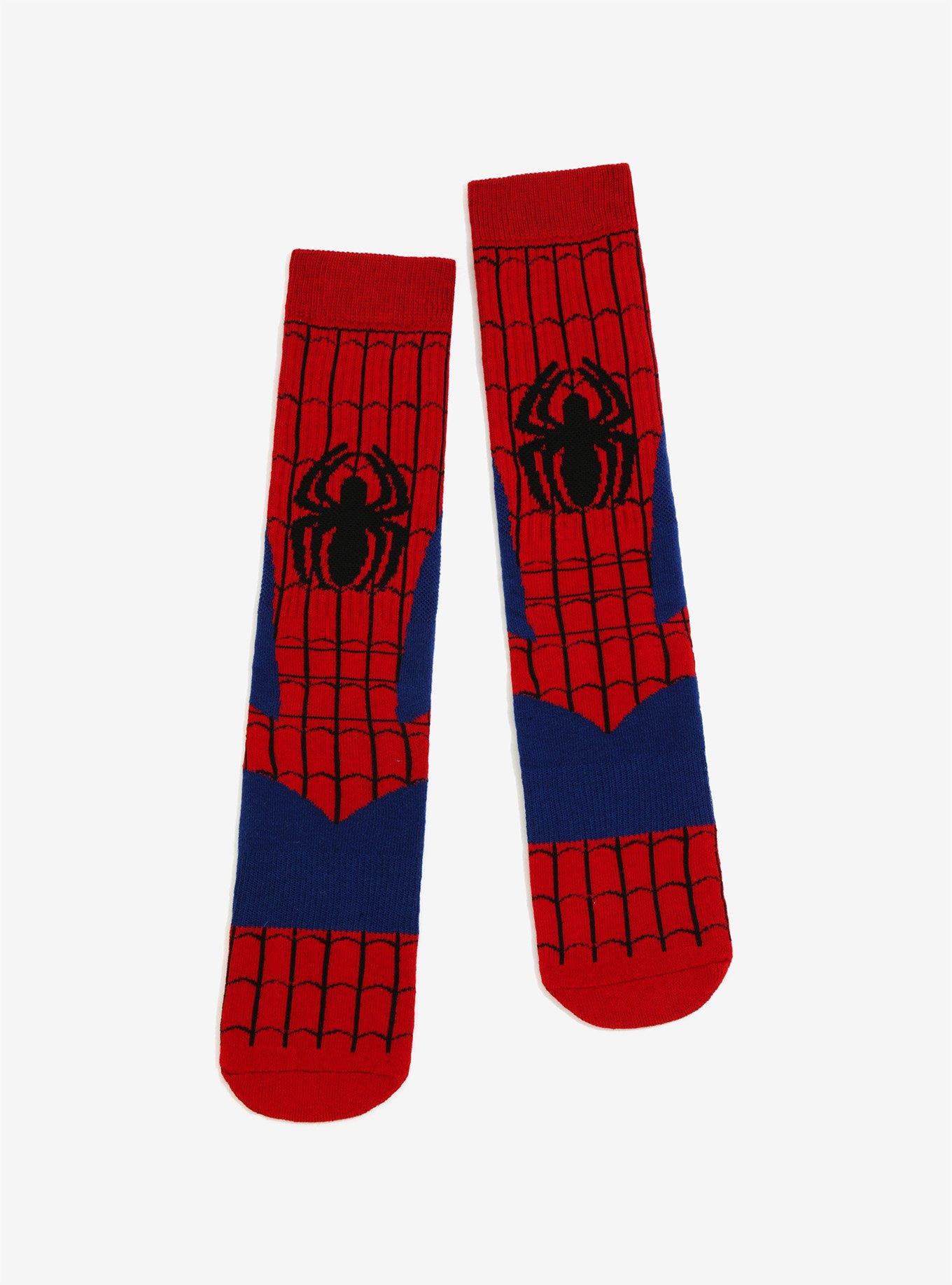 Marvel Spider-Man Spidey Logo Crew Socks, , hi-res