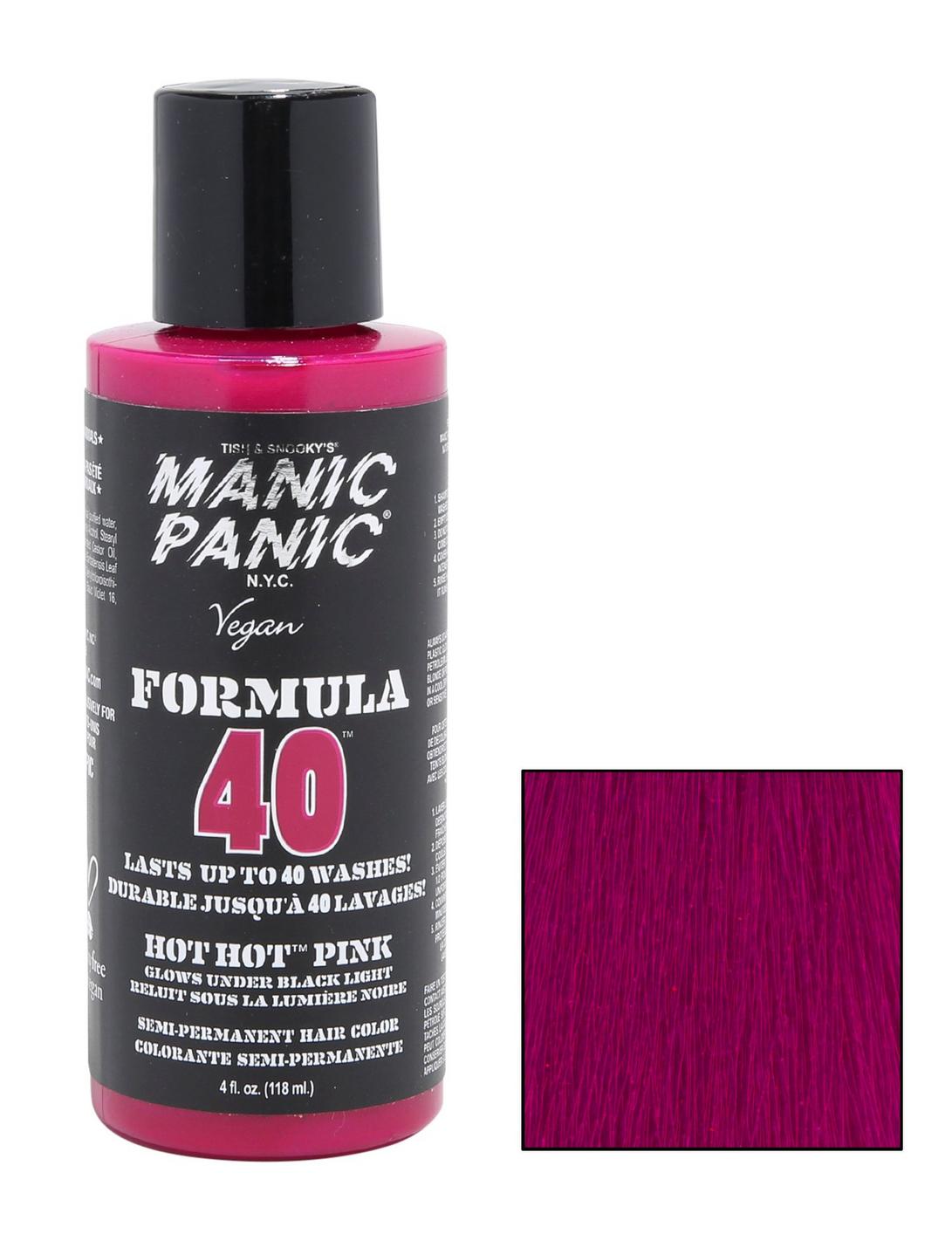 Manic Panic Formula 40 Hot Hot Pink Semi-Permanent Hair Dye, , hi-res