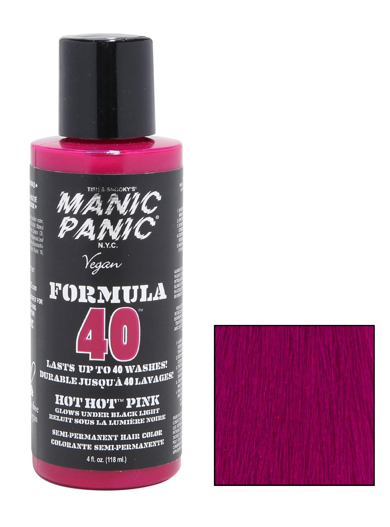 Manic Panic Formula 40 Hot Hot Pink Semi-Permanent Hair Dye, , hi-res