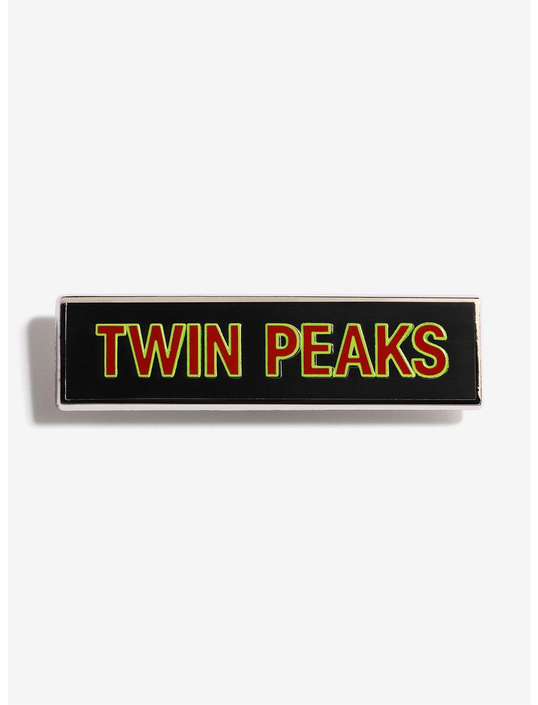 Twin Peaks Name Plate Enamel Pin, , hi-res