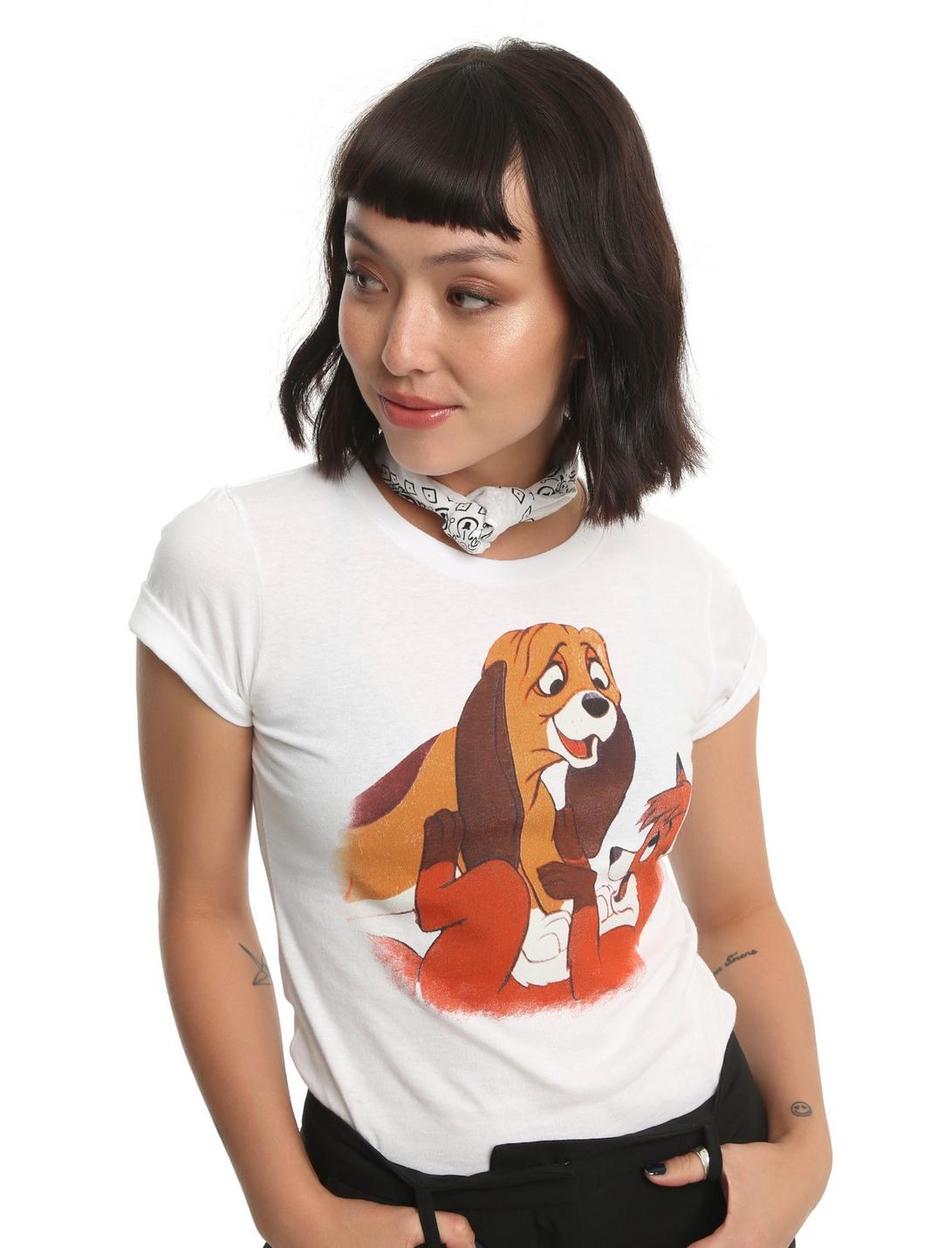 Disney The Fox And The Hound Tod And Copper Girls T-Shirt, WHITE, hi-res