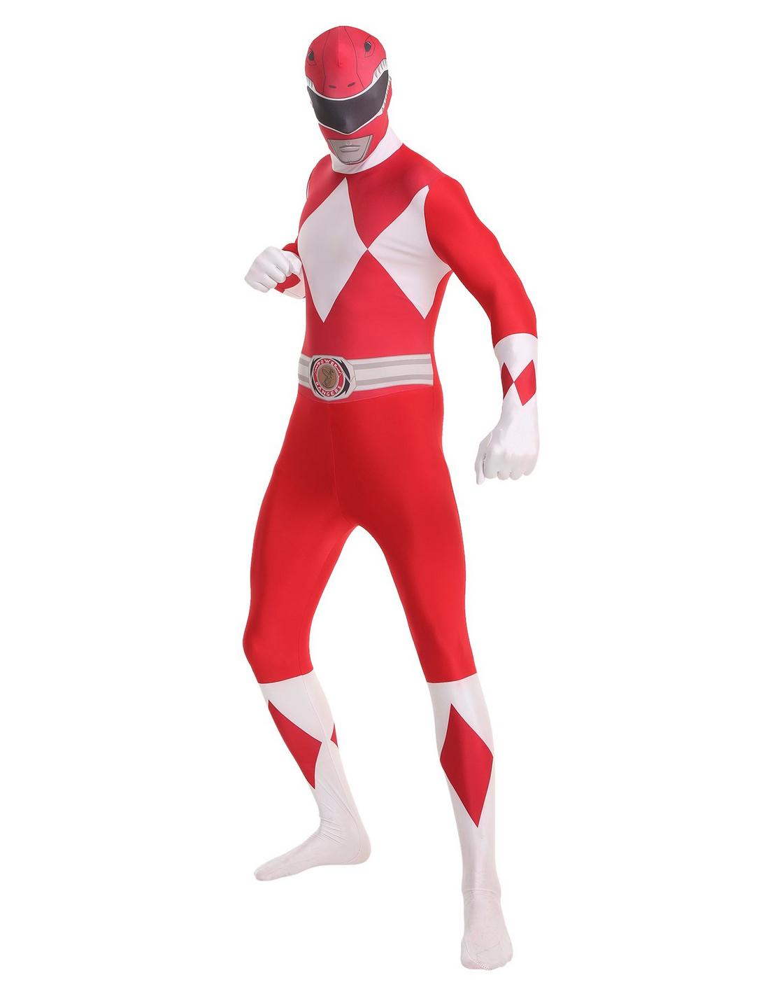 Mighty Morphin Power Rangers Red Ranger Bodysuit Cosplay Costume, MULTI, hi-res