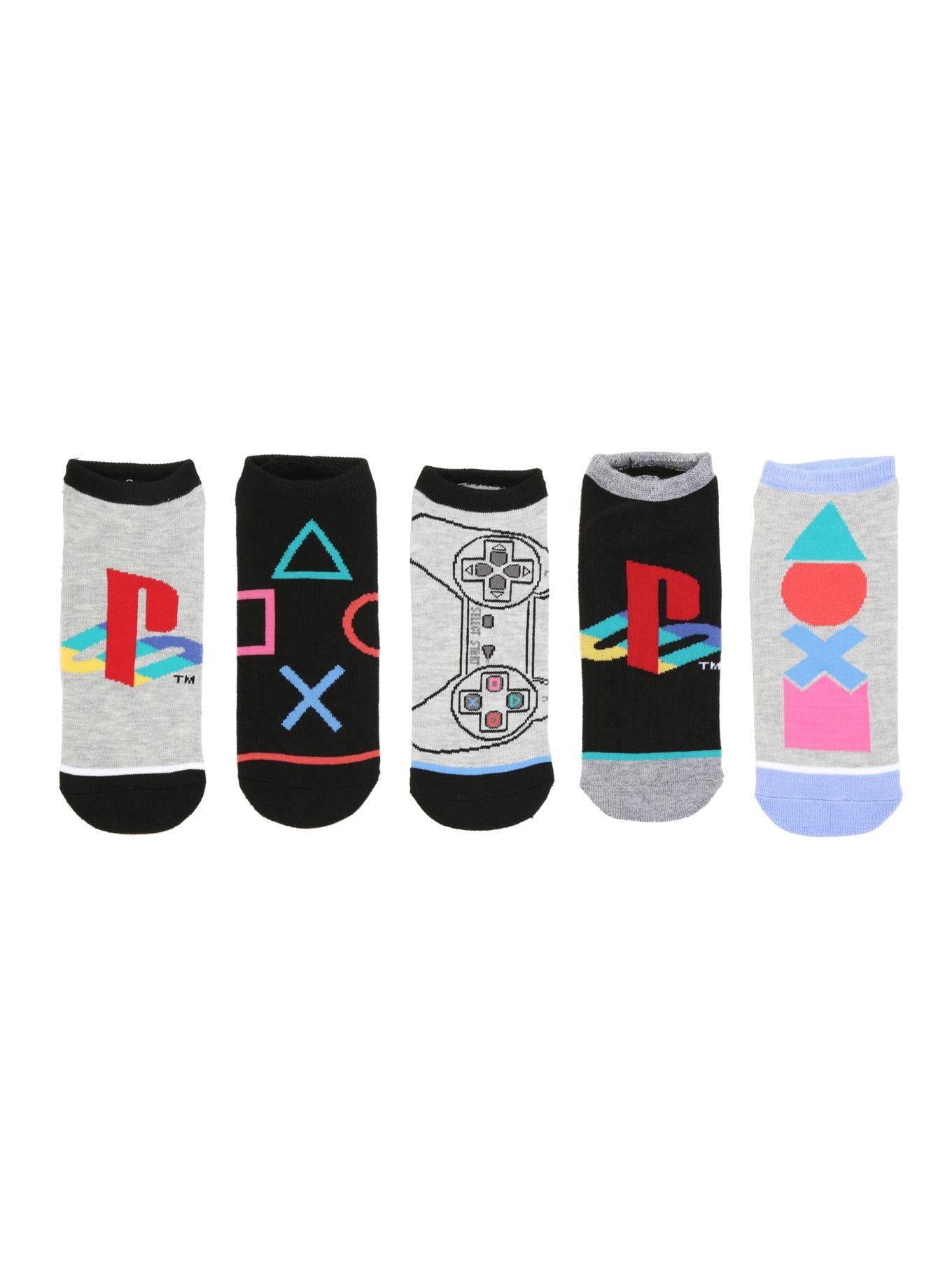 Playstation No-Show Socks 5 Pair, , hi-res