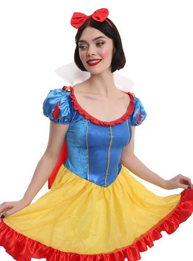 open lace back dress Cinderella Disney Princess Costume With Crown Sexy Womens Halloween Costume main image 1