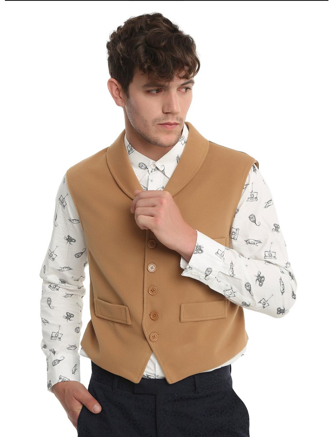 Fantastic Beasts And Where To Find Them Newt Cosplay Costume Vest, MULTI, hi-res