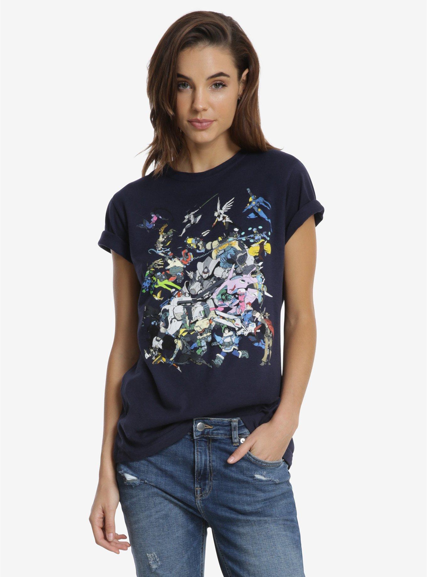 Overwatch Get To The Objective Womens Tee, BLUE, hi-res