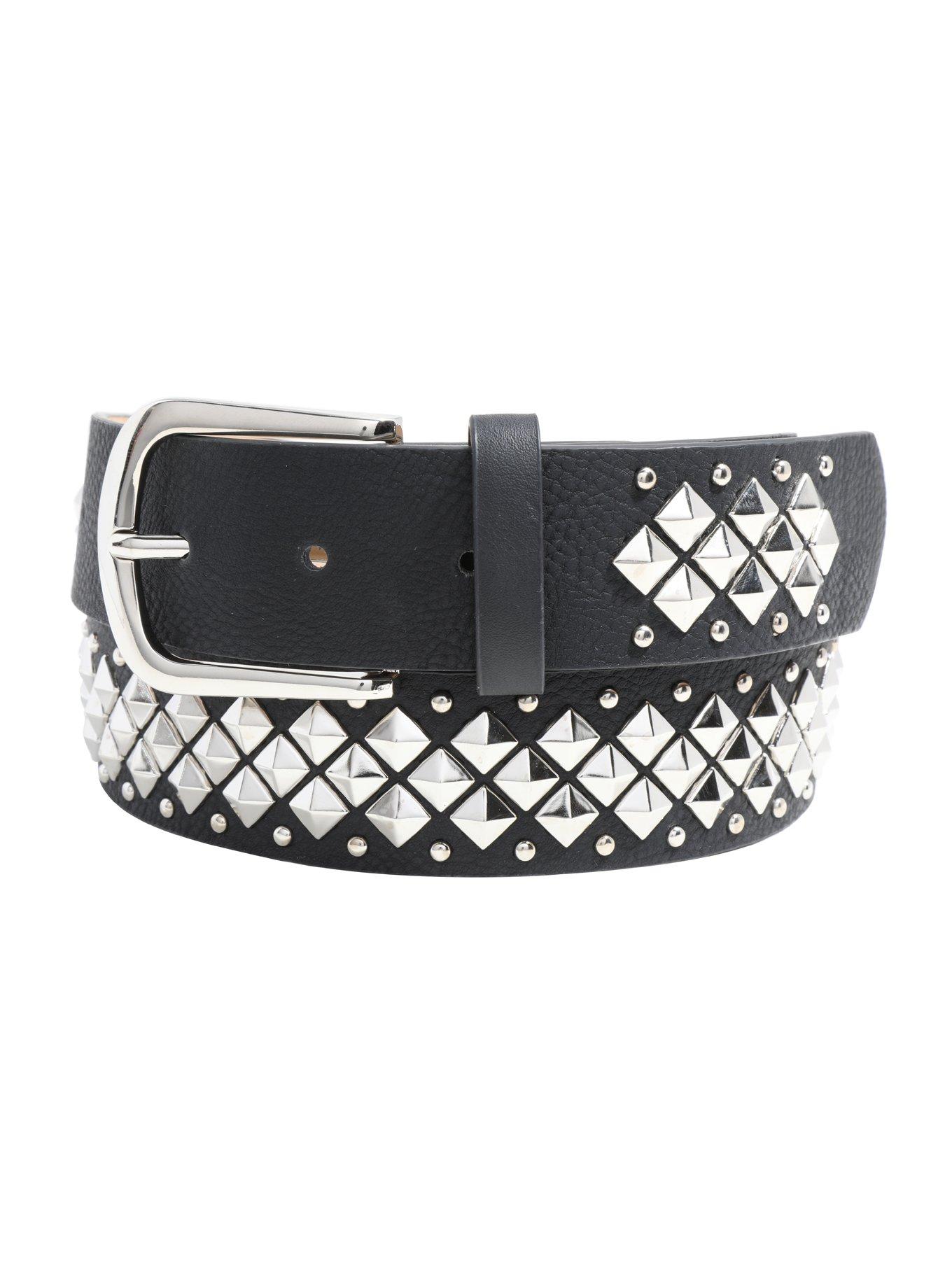 Black Diamond Stud Belt, , hi-res