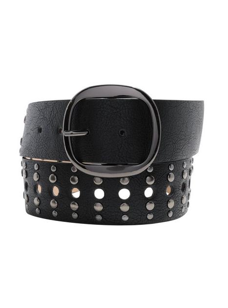 Black 5 Row Circle Stud Belt | Hot Topic